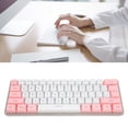 thumbnail image 4 of Mechanical Keyboard, FN Shortcut Key Wired Gaming Keyboard  For Office White Pink, 4 of 8