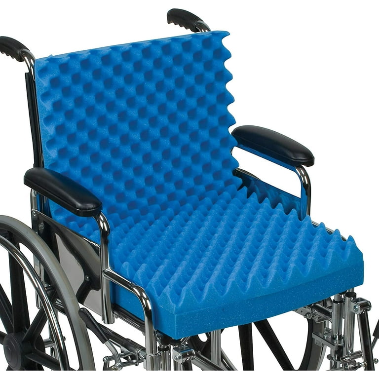 DMI Egg Crate Sculpted Foam Car Seat Cushion Office Chair Cushion Relieves Back Pain Tail Bone Pain Sciatica 32 X 18 X 3 Full Back