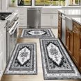 thumbnail image 6 of Kitchen Rugs Sets of 3 Non Slip Washable Kitchen Mats for Floor, Waterproof Kitchen Runner Rug, Floor Mat Carpet for Entryway, Laundry, Sink, Hallway, Bathroom, 6 of 12