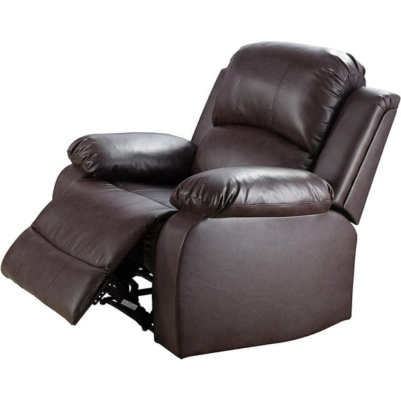 Bonded Leather Living Room Furniture Set Reclining Sofa Set Loveseat Furniture Sets in Living Room Sofa Recliners (Chair, Brown)