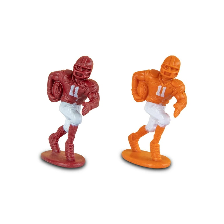 Kaskey Kids Football Guys Action Figures Maroon/White vs Orange/White Inspire a Love of Football and Creative Play in Kids 3+ (30 pieces