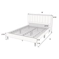 thumbnail image 3 of Eastern King Size Bed, Upholstered In Grey, No Box Spring Required Platform Bed Modern Slat Mattress Support Frame, 3 of 5