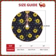 thumbnail image 2 of Rateoe Sunflowers Pattern Christmas Tree Skirt with Ties , Christmas Tree Decorations, Farmhouse Christmas Decor Xmas Holiday Decorations-30", 2 of 6