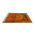 thumbnail image 2 of Ahgly Company Machine Washable Indoor Rectangle Persian Yellow Traditional Area Rugs, 3' x 5', 2 of 4
