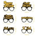 thumbnail image 4 of WRITWAA 6-Pack New Year's Eve Party Glasses in Assorted Colors, Paper Eyeglass Props for Festival, Celebration, and School Events, 4 of 7