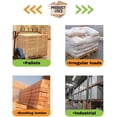 thumbnail image 6 of MMBM Stretch Wrap with Handles 20" x 1000' 4 Rolls 55 Gauge Clear Plastic Shrink Film for Packing and Wrapping, 6 of 7