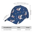 thumbnail image 2 of Fotbe Cute Shark Gorro Clásico de Béisbol, Gorra Ajustable con Broche Snapback, Gorro de Exterior de Algodón Suave, 2 of 6
