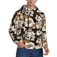 thumbnail image 2 of Daiia Retro Hydrangeas for Men's Fashion Hoodies & Sweatshirts with Kangaroo Pocket Hooded Sweatshirt Breathable & Moisture Wicking-4X-Large, 2 of 7