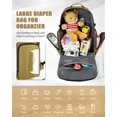 thumbnail image 3 of SHARKMOUTH Dad Diaper Bag Backpack - Military Baby Gear Backpacks with Daddy Patches Tan, 3 of 6