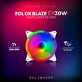 thumbnail image 4 of Ventilador Gamer Balam Rush EOLOX BLAZE EX30W 120mm LED Diseño Circular Borde LED Rainbow 1200RPM Blanco, 4 of 6