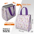 thumbnail image 3 of Princess Rainbow Castle Pattern Insulated Lunch Bag for Women & Adults,Large Portable Soft Cooler Lunch Bag,Thermal Food Storage Tote with Pearl Cotton,8.66L,8.75x5.75x9.5 Inch, 3 of 6