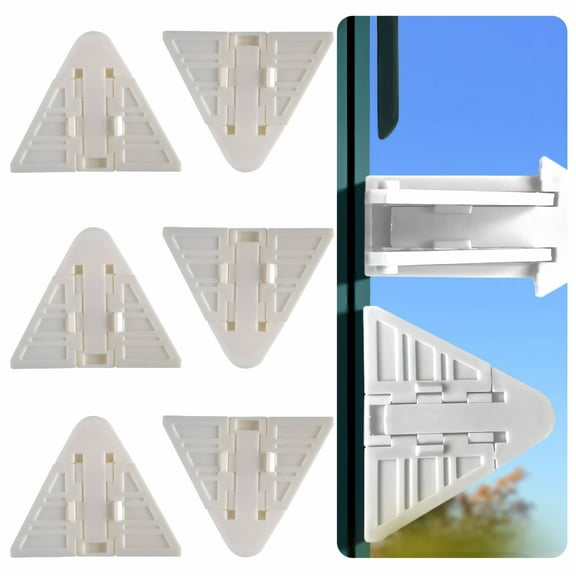 LAMIRO Cabinet Locks Baby Proofing,User-Friendly Window Locks for Toddlers,Child-Safe Drawer Locks Baby Proofing,White