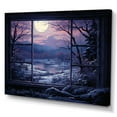 thumbnail image 2 of Designart "Penguins in White and Blue Laundry Room II" Illustration Wall Art - Modern White Laundry Bedroom Canvas Wall Art, 2 of 4