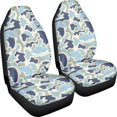 thumbnail image 3 of XYZCANDO Anti-Slip Car Seat Covers Sedan SUV Truck, Protector Comfortable Front Seat Covers Set of 2 Polyester Fabric Fish Camouflage Pattern, 3 of 10