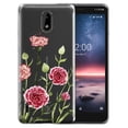 thumbnail image 1 of FINCIBO Soft TPU Clear Case Slim Protective Cover for Nokia 3.1 A / Nokia 3.1 C 5.45" 2019, Carnations Flowers, 1 of 3