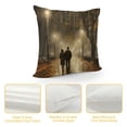 thumbnail image 4 of Chilfamy Rainy Night Stroll Pillow Covers for Couch Sofa Indoor Outdoor Throw Pillow Cover 1PC Spring Season 12x12in, 4 of 5