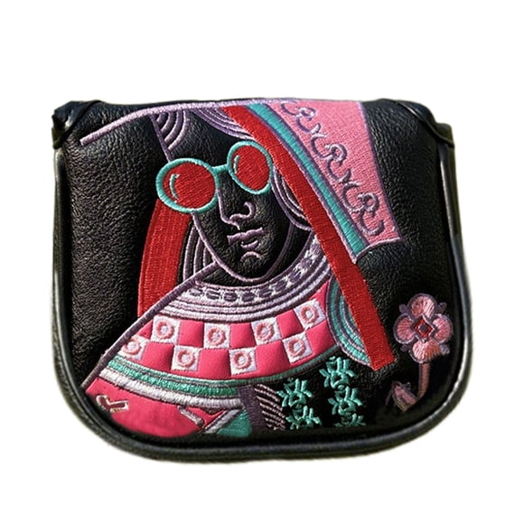 Cubierta protectora de golf Yuarrent Cuadrado negro Q Cuero sintético