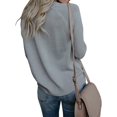 thumbnail image 2 of GHSDFBB Chandail à Manches Longues Col Rond Tricoté avec Cœur pour Femmes Juniors, Hauts d'Hiver, 2 of 6
