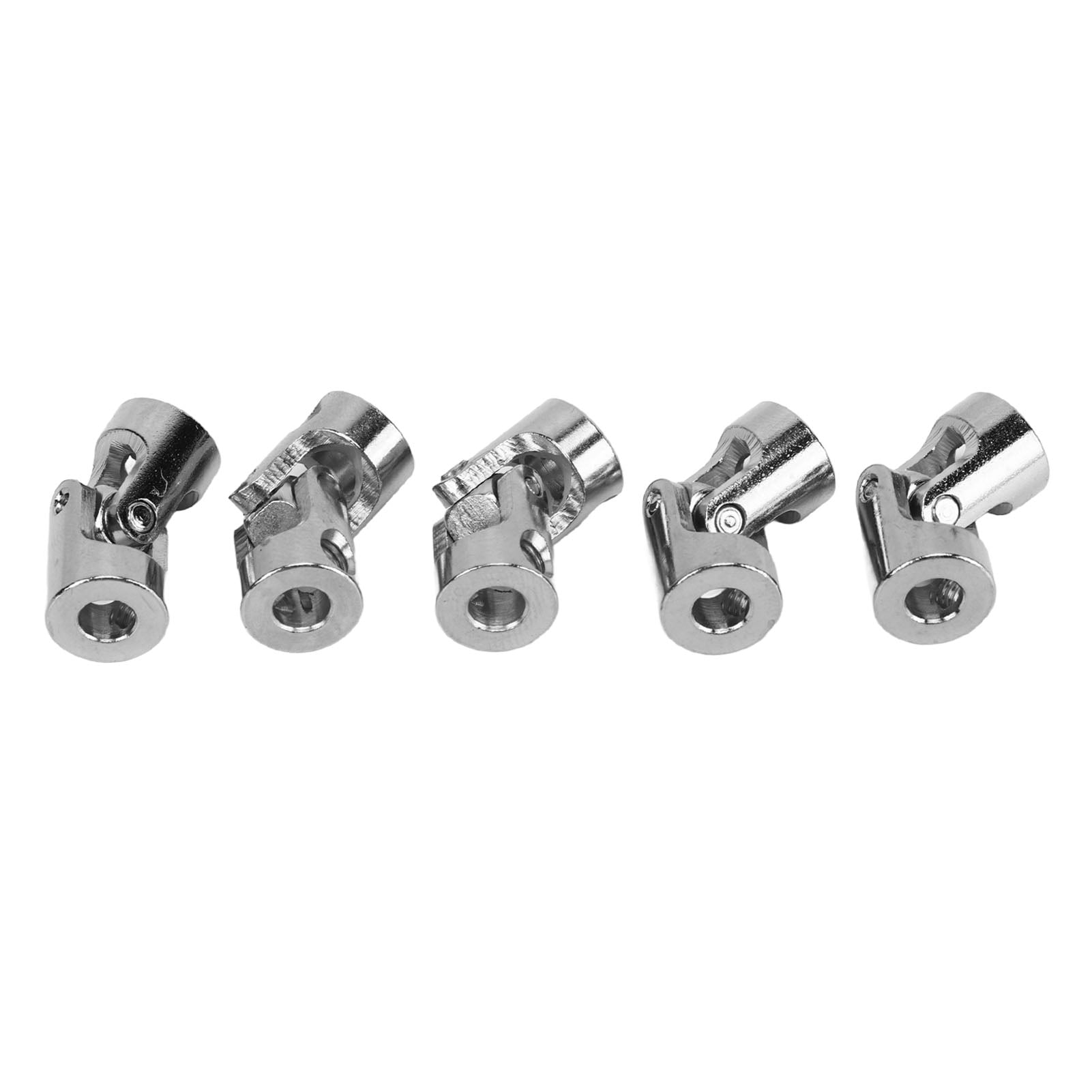 Universal Joint Coupler, 5PCS Shaft Coupling High Strength With 10Pcs Set Screws For RC Model