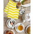 thumbnail image 4 of Yellow Moire Kitchen Dish Towels for Drying Dishes Set of 2, Water Ripple Stripe Farmhouse Waffle Weave Microfiber Hand Tea Bathroom Towels Quick Dry & Absorbent Towel 15.7x23.6, 4 of 7