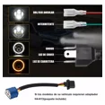 thumbnail image 3 of Faros Led H4 7 Redondo Jeep Vocho Auto Moto Ojos De Ángel, 3 of 8