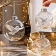 thumbnail image 7 of Christmas Ball Ornaments, 3D Bird Spherical Hanging Decor, Christmas Tree Decoration for Home Party, 7 of 7