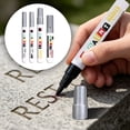 thumbnail image 2 of MOQIN 4PCS Golden Tombstone Marker Pen for Restoring Faded Grave Inscriptions, Quick Dry Gravestone Paint Pen, Mourning Stone Marking Pen, Waterproof & Weather-Resistant, 2 of 9