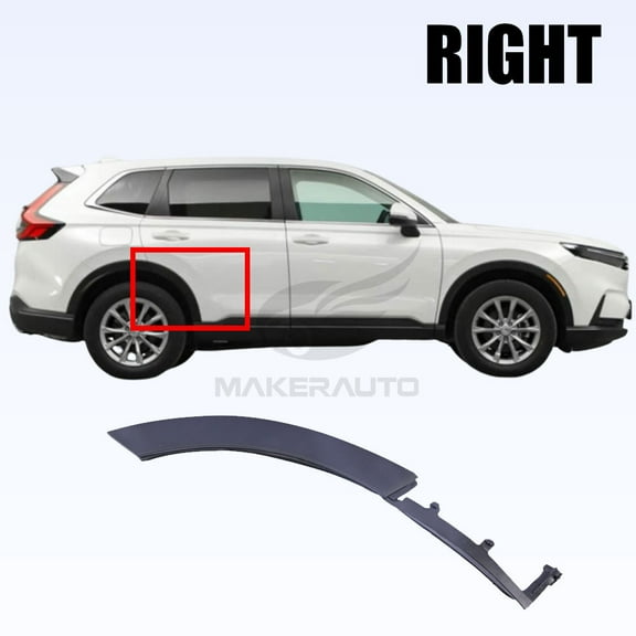 Right Rear Passenger Side Door Flare Molding Trim for 2017-2022 Honda CR-V CRV 2017 2018 2019 2020 2021 2022 Reference 75390-TLA-A01 75390TLAA01 HO1791108