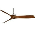 thumbnail image 2 of Ceiling Fan In Transitional Style 11.5 Inches Tall By 60 Inches Wide-Brushed Nickel Finish-Distressed Koa Blade Color Minka Aire Fans F853-Bn/Dk, 2 of 2
