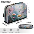 thumbnail image 3 of Standing Pencil Case with Base Large Capacity Stationery Pouch Pen Bag with Zipper for Women Men Abstract Wildflowers, 3 of 7