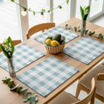 thumbnail image 5 of Green White Plaid Placemats Set of 4 Simple Art Place Mats Table Mats Kitchen Dining Home Outdoor Party Table Decoration, 5 of 9