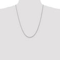 thumbnail image 5 of Auriga Fine Jewelry 14K White Gold 2.75mm Rope Chain Necklace 24inch for Women, 5 of 6