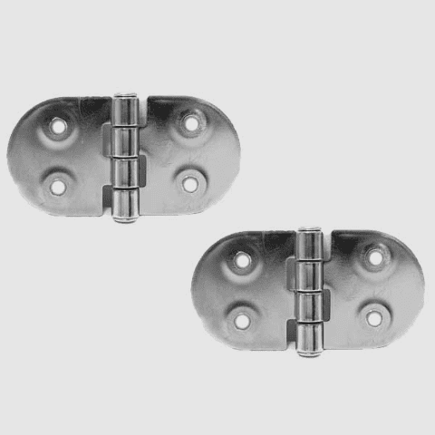Gemlux Boat Hinges 2643 | 3 x 1 1/2 Inch Stainless Steel (Pair)