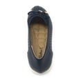 thumbnail image 5 of Victoria K Women's Rhinestone Emblem With Bow Tie Embossed Casual Flats, 5 of 5