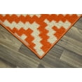 thumbnail image 2 of Garland Rug Southwest Polypropylene Orange/Ivory Indoor Area Rug, 5' x 7', 2 of 5