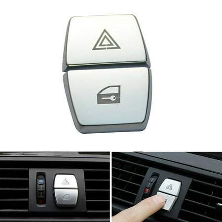 2pcs Car Lamp Chrome ABS Shift Knobs Decorative Cover For BMW 5 Series F10 F07 2011-2017 High Quality Button Covers Auto Parts