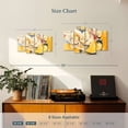 thumbnail image 3 of Elephant Stock Southern Charm Wall Art - Horizontal Multi Panel Canvas - Living Room Wall Decor - Abstract Multi Panel - Yellow And Gray Decor By Pamela K Beer - 30" x 18", 3 of 4