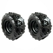 2 Genuine Power Wheels 3900-6454 Black Wheel For Jurassic World Dino Racer ATV