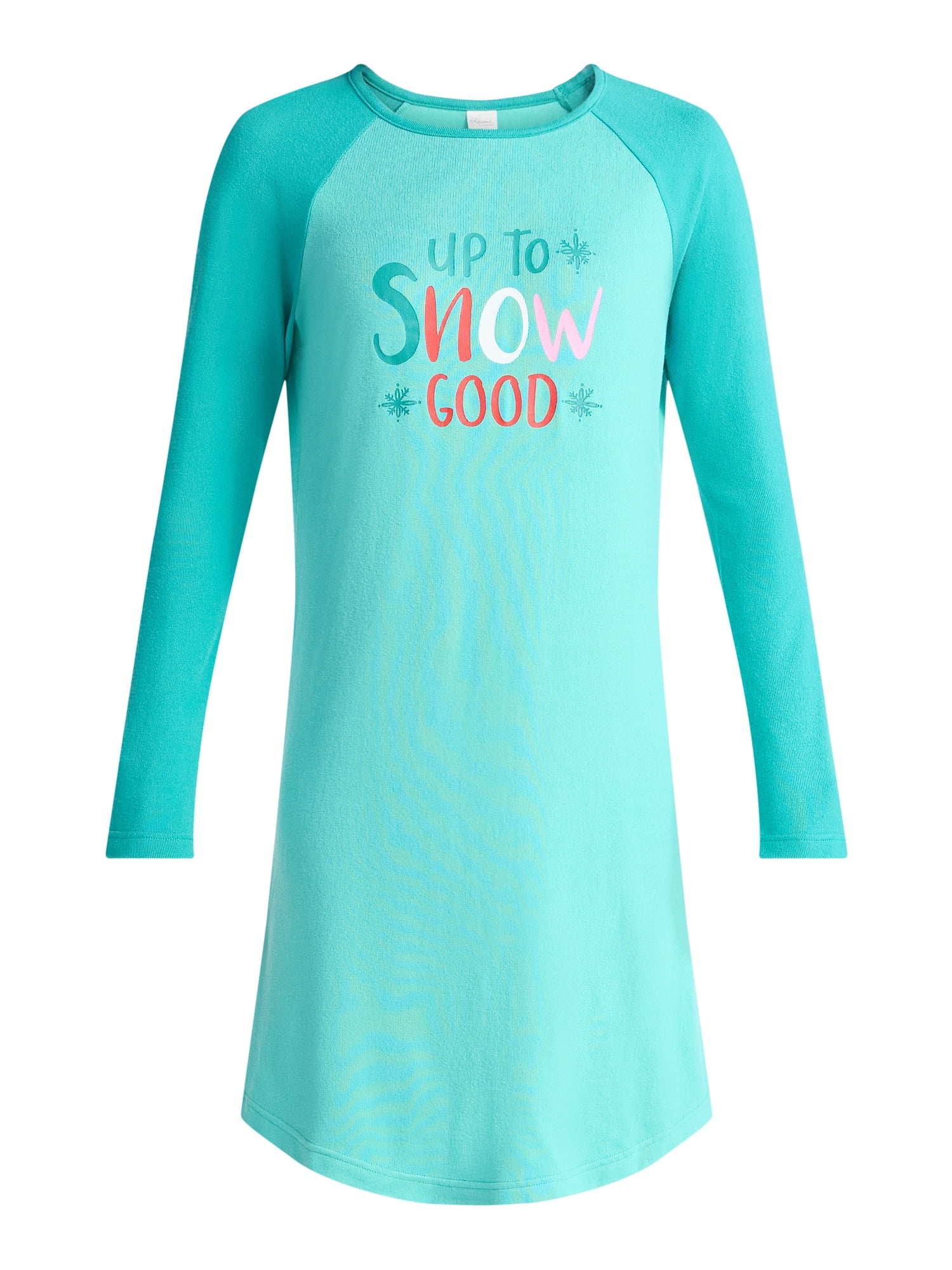 Lissome Women’s and Women’s Plus Ultra Soft Holiday Long Sleeve Printed Sleepshirt, 2-pack, Sizes S-4X