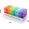 thumbnail image 3 of Monthly Pill Organizer 2 Times a Day, One Month Pill Box with AM and PM, 30 Day Pill Case with 32 Portable Compartments, 3 of 6