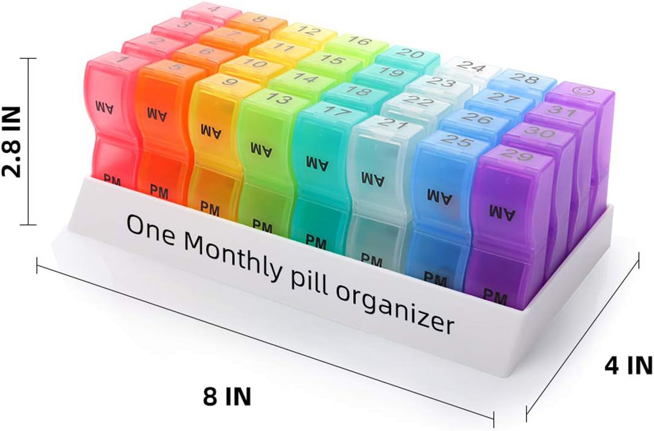Apenu Monthly Pill Organizer with AM/PM Compartments photo 3
