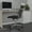 Black, variant on Merrick Lane Indoor Mid Back 360 Degree Swivel and Height Adjustment Computer Desk Chair, Black