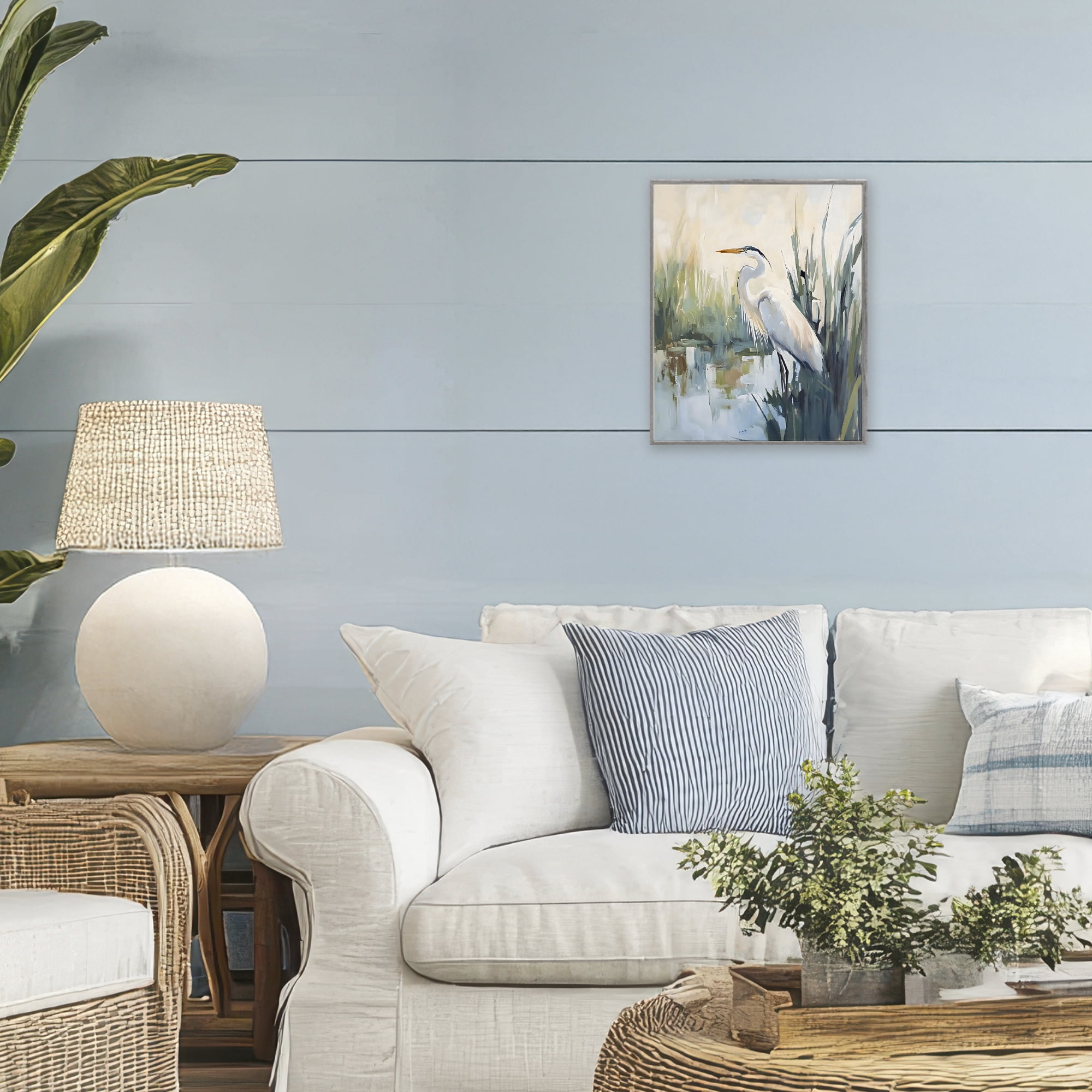 Stupell Industries King Of The Marsh Gray Framed Giclee Art, design by Creative Studio