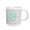 White, variant on 3drose, Letter C Grey and White Chevron with Mint Monogram Personal Initial C, 15oz Mug