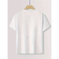 thumbnail image 4 of Girls' Patriotic 'AMERICAN CUTIE' Graphic Tee - Comfy Stretchy 100% Cotton Short Sleeve Shirt with Red Bow & Stars Design, Round Neck Casual Top for Spring Summer Fall, Machine Washable, Girls Tshirts, 4 of 6