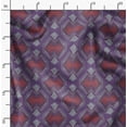 thumbnail image 2 of Soimoi Cotton Cambric Purple Fabric By the Yard - 42 Inch Wide -Geometric Material - Artistic and Modern Patterns for Various Uses Printed Fabric, 2 of 6