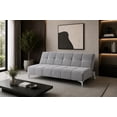 thumbnail image 1 of Sofa Cama Reclinable El Bazar Store New York Terciopelo Gris Plata Futón 3 posiciones Sala, 1 of 7