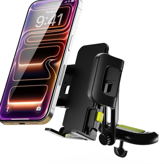 Bracketron TripGrip CD Slot Car Phone Mount, Universal Adjustable Cradle, 360° Rotation, One-Hand Release, Secure CD Slot Clamp, Hands-Free Smartphone Holder