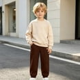 thumbnail image 3 of Boys Girls Sweatpants Elastic Waist Jogger Sports Pants with Pockets Straight Leg Ankle Cuff Bottoms for Outdoor Exercise, 3 of 9