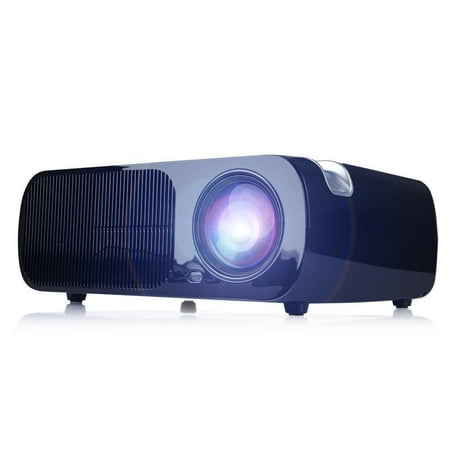 iRulu BL20 Video Projector, Home Cinema 5.0 Inch LCD TFT 1080P HD Display 800x480 Resolution (Black)